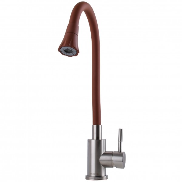 Змішувач для кухні Globus Lux Alpen SBT1-203SA-R10 Одноважільний Гнучкий