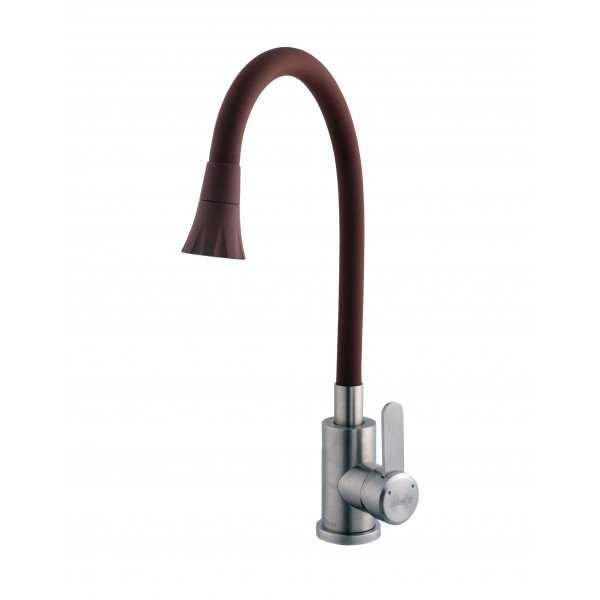 Смеситель для кухни Globus Lux WIEN SBT2-203SA-R10 Однорычажный Гибкий