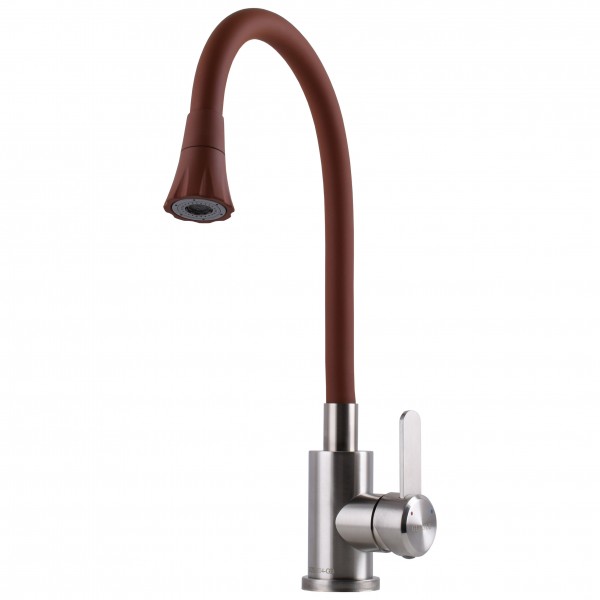 Смеситель для кухни Globus Lux WIEN SBT2-203SA-R10 Однорычажный Гибкий