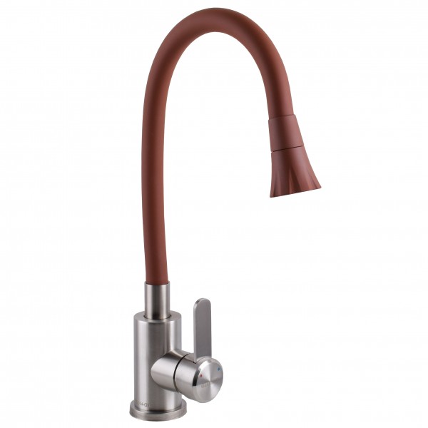 Смеситель для кухни Globus Lux WIEN SBT2-203SA-R10 Однорычажный Гибкий