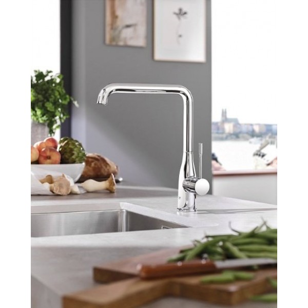 Змішувач для кухні поворотний хром Grohe Accent 30423000