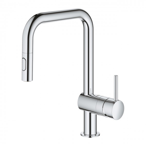 Змішувач для кухні висувний хром Grohe Vento 30439000