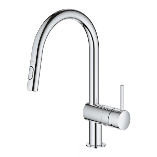 Змішувач для кухні поворотний хром Grohe Vento 30438000