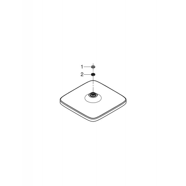 Лейка верхнего душа квадратная Grohe Vitalio Comfort 26695000