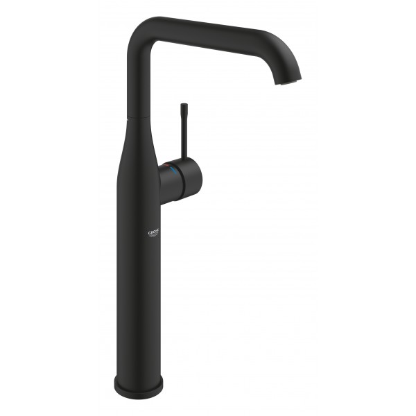 Змішувач для раковини чорний одноважільний Grohe Essence 24170KF1