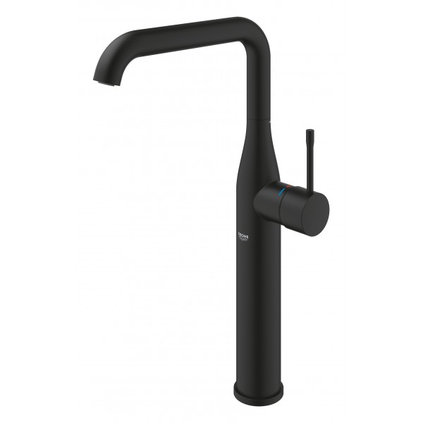 Змішувач для раковини чорний одноважільний Grohe Essence 24170KF1