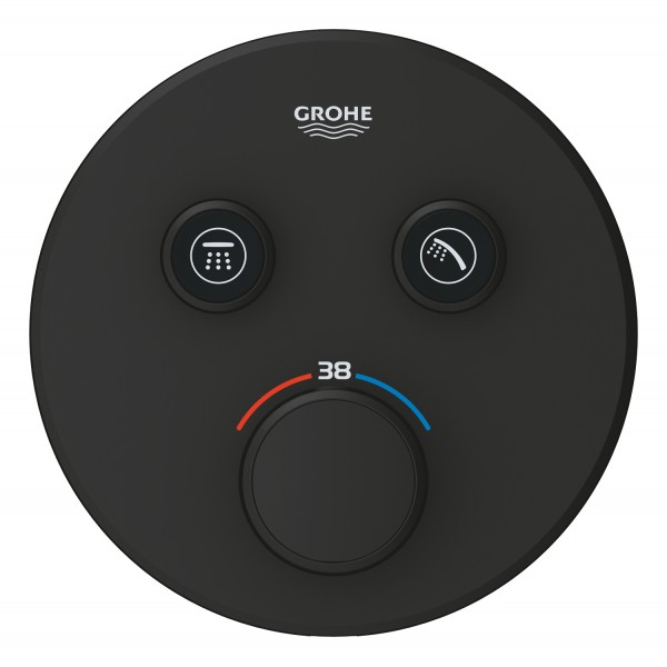 Змішувач для душу термостатичний прихованого монтажу на 2 виходи Grohe Grohtherm SmartControl 29507KF0