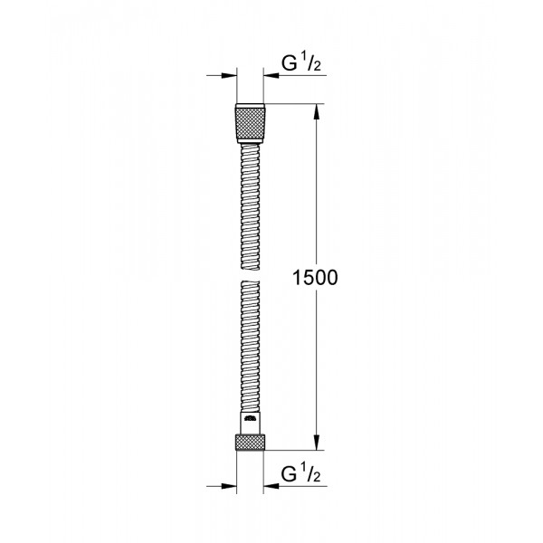 Шланг для душа 150 см Grohe Relexaflex Metal 28105001