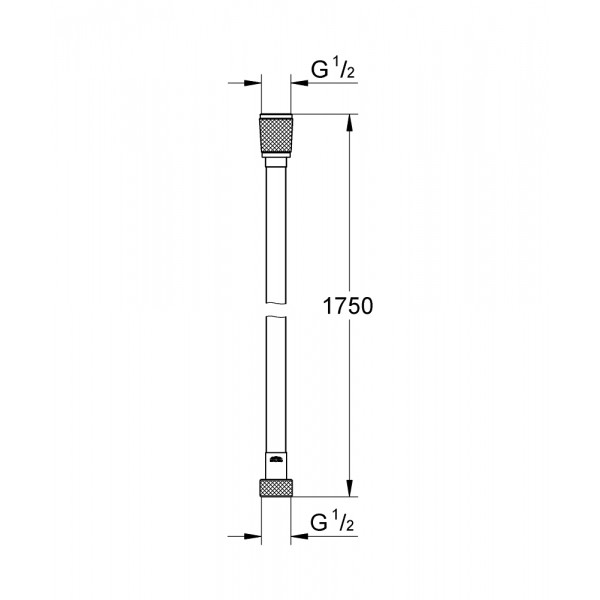 Шланг для душа 175 см Grohe Silverflex 28388GL1 Золото