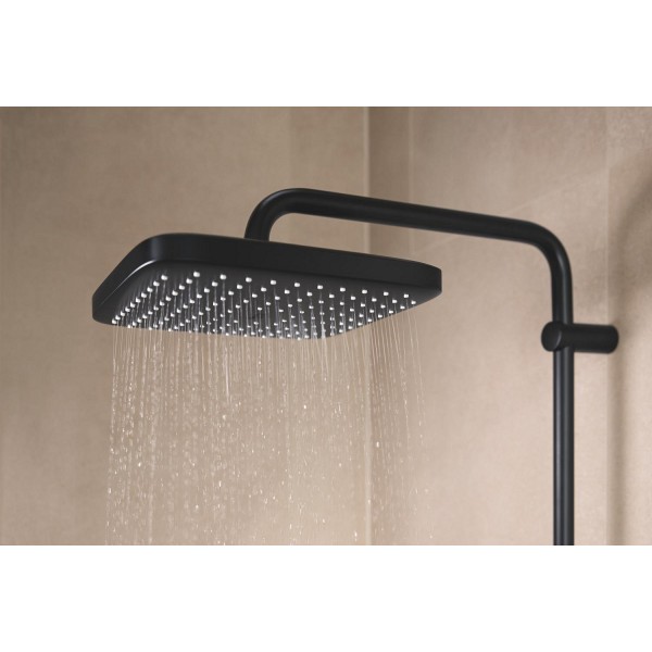 Душевая система с термостатом черная Grohe Tempesta System 250 Cube 266892431