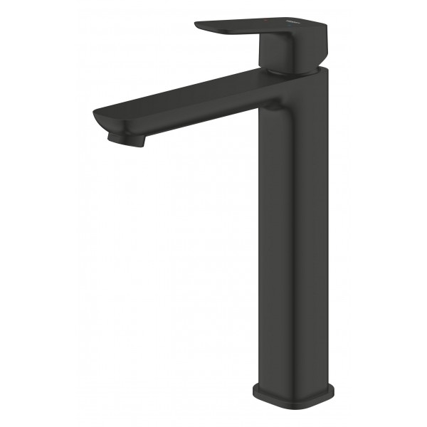 Смеситель для раковины высокий черный Grohe Cubeo 1017292430