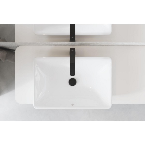 Смеситель для раковины высокий черный Grohe Cubeo 1017292430