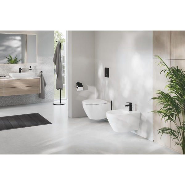 Смеситель для раковины высокий черный Grohe Cubeo 1017292430