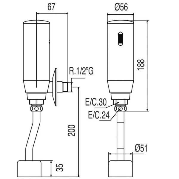 Устройство инфракрасное для писсуара TRES TRONIC 112206