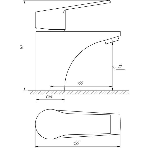 Змішувач для умивальника BRAVO ZENITH BS-42-101 