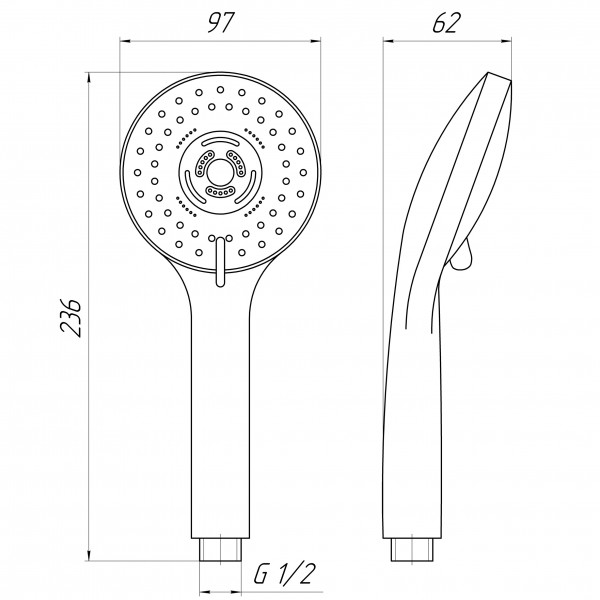 Душевая лейка Globus Lux NSD-2011-LUX Blister