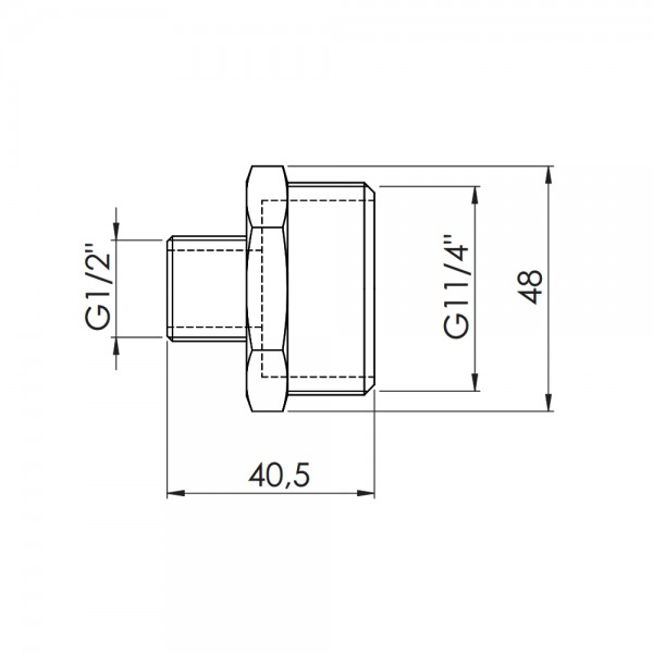 Ніпель редукційний SD Forte 1" 1/4х1/2" SF3593215