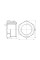 Футорка SD Forte 3/4"х1/2" НВ хром SF374H2015