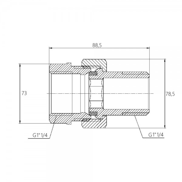Згін "Американка" SD Forte 1" 1/4 прямий SF190W32