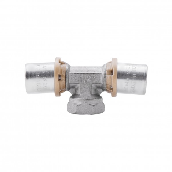 Тройник пресс Icma 20х1/2"х20 ВР №408