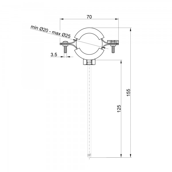 Хомут SD Plus 1/2 Хомут SD Plus 1/2