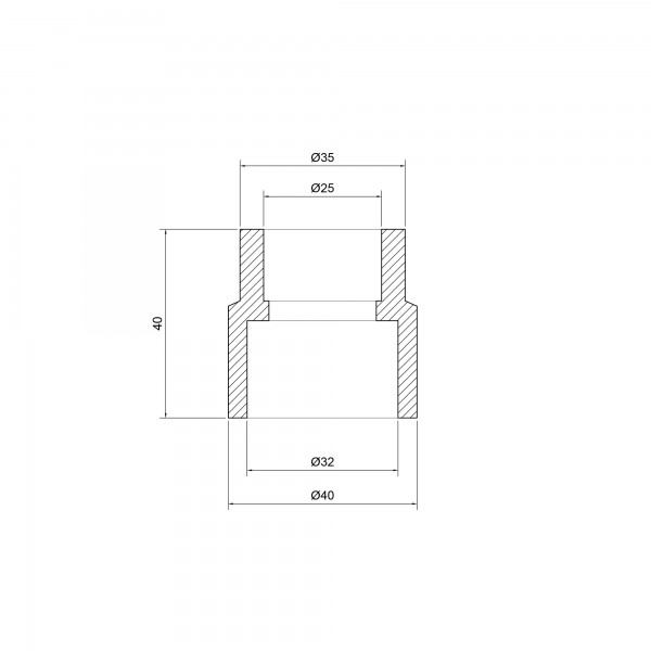 Муфта PPR Thermo Alliance 32х25