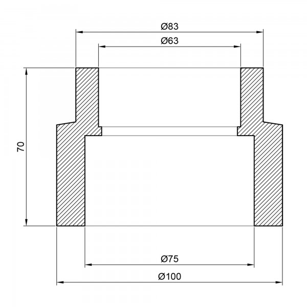 Муфта PPR Thermo Alliance 75х63