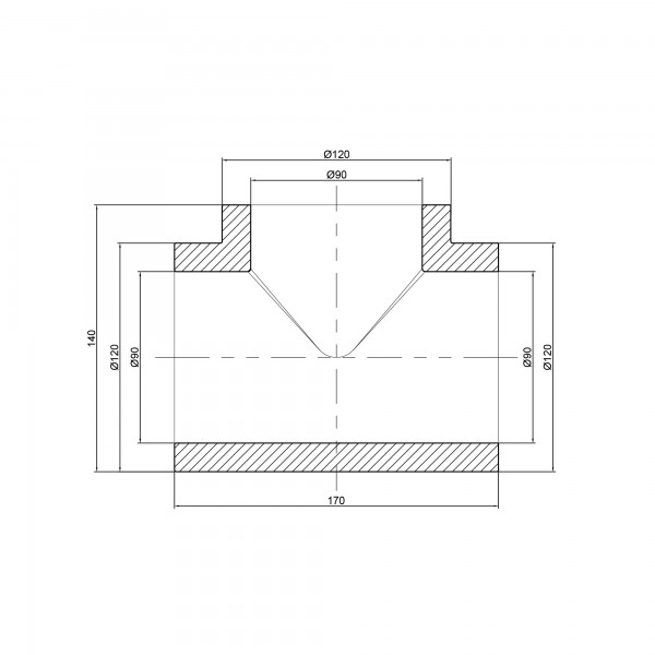 Тройник PPR Thermo Alliance 90