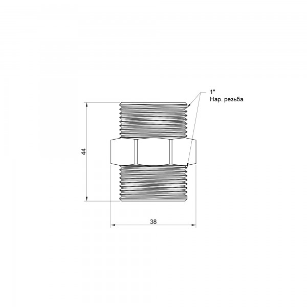 Ниппель Icma 1" НР №1210