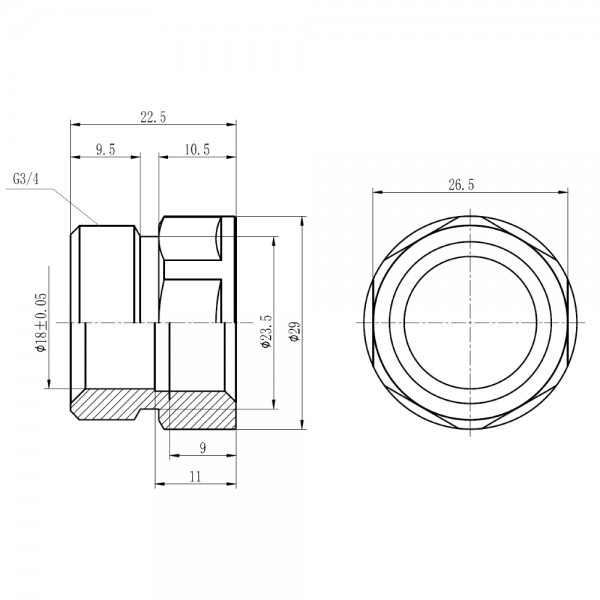 Муфта обтискна SD Forte 20х1/2" В SF171W2015