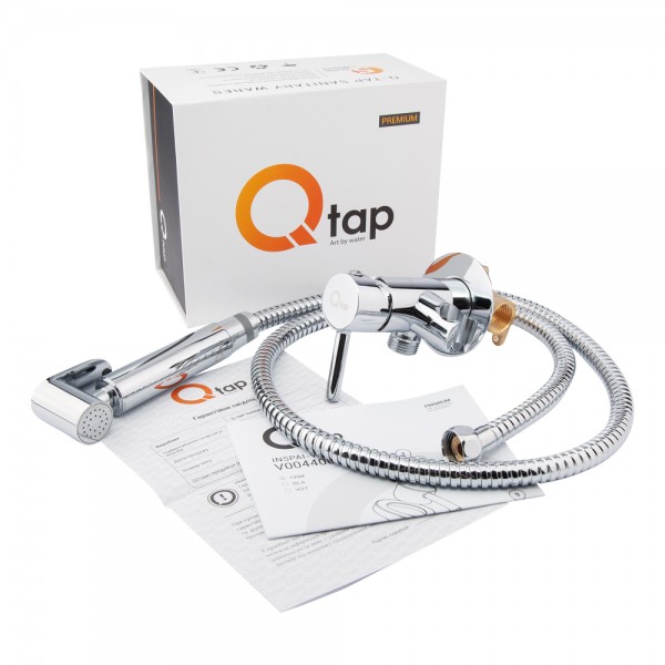 Набор для гігієнічного душу Qtap Inspai-Varius округлий QTINSVARCRMV00440001 Chrome Набор для гігієнічного душу Qtap Inspai-Varius округлий QTINSVARCRMV00440001 Chrome
