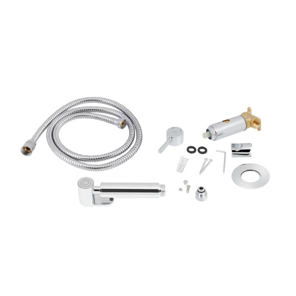 Набор для гігієнічного душу Qtap Inspai-Varius округлий QTINSVARCRMV00440001 Chrome Набор для гігієнічного душу Qtap Inspai-Varius округлий QTINSVARCRMV00440001 Chrome