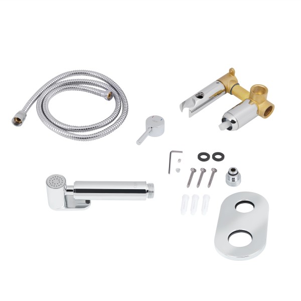 Набор для гігієнічного душу Qtap Inspai-Varius округлий QTINSVARCRMV00440501 Chrome Набор для гігієнічного душу Qtap Inspai-Varius округлий QTINSVARCRMV00440501 Chrome