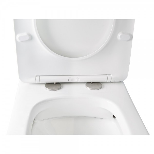 Унитаз-компакт Qtap Stork безободковый с сиденьем Soft-close QT15222179W