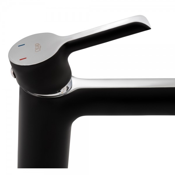 Смеситель для раковины Qtap Grand QTGRABCR001F Black Matt Смеситель для раковины Qtap Grand QTGRABCR001F Black Matt