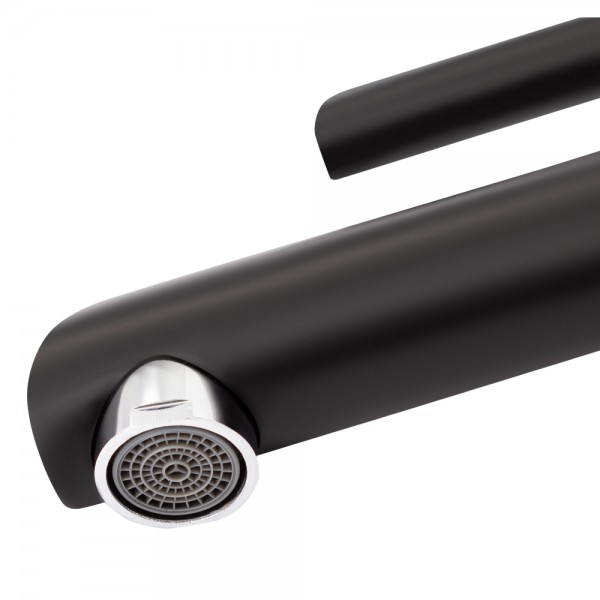 Смеситель для раковины Qtap Grand QTGRABCR001F Black Matt Смеситель для раковины Qtap Grand QTGRABCR001F Black Matt