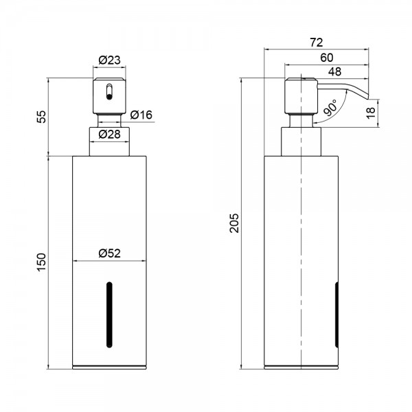 Дозатор для рідкого мила Qtap Liberty QTLIBBLM11521 Black