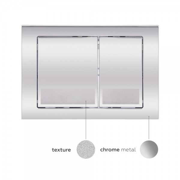 Набор инсталляция 4 в 1 Qtap Nest ST с квадратной панелью смыва QT0133M425M06028CRM