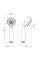 Лейка для ручного душа Lidz Niagara 18 75 мм округлая LDNIA18CRM34802 Chrome
