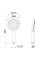 Лейка для ручного душа Qtap Rucni 115 мм округлая QTRUCA116O3PBB Black Matt