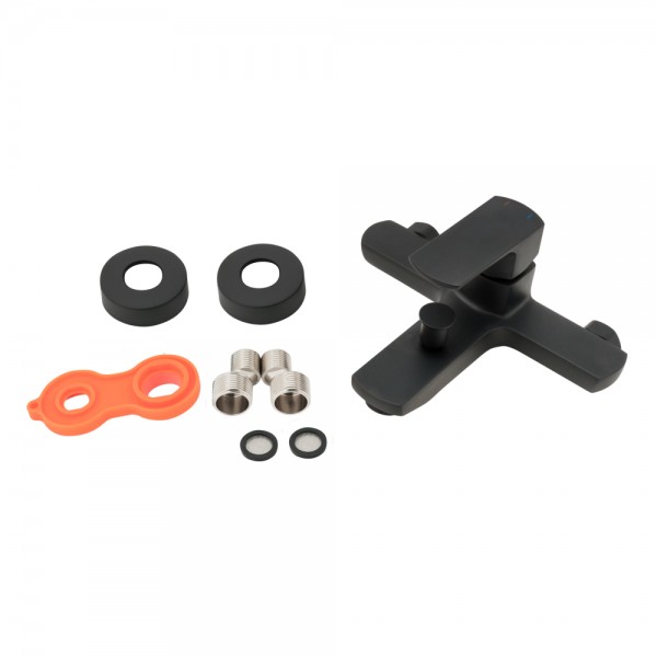 Смеситель для ванны Qtap Lipno QTNH3023101DCB Black Matt Смеситель для ванны Qtap Lipno QTNH3023101DCB Black Matt