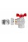 Кран кульовий Icma FAR. ROSSA 3/4" кутовий №362