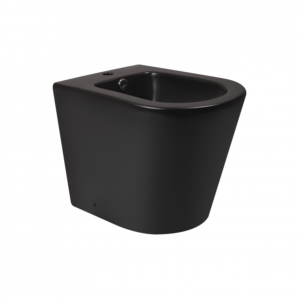 Биде напольное Qtap Scorpio 530x360x395 Matt black QT14441003CMB