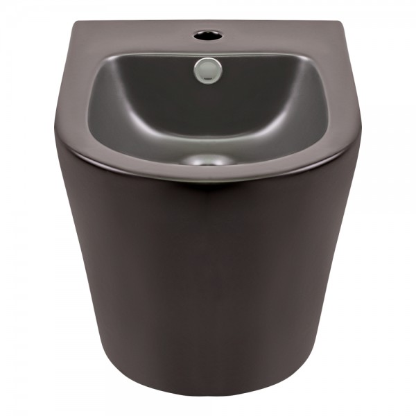Биде подвесное Qtap Scorpio 515x360x345 Matt black QT1455053FMB