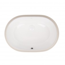 Раковина Qtap Stork 585x395x195 White з донним клапаном QT15116030W