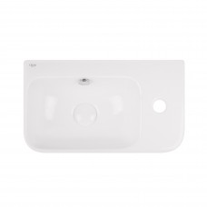 Раковина Qtap Tern 450х260х155 White з донним клапаном QT17115117RW