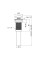 Донний клапан для раковини Qtap PU02 70х70х227.5 White