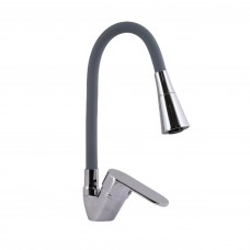 Змішувач для кухні з гнучким виливом Lidz Tani 008F3 LDTAN008F3GCR39507 Grey / Chrome