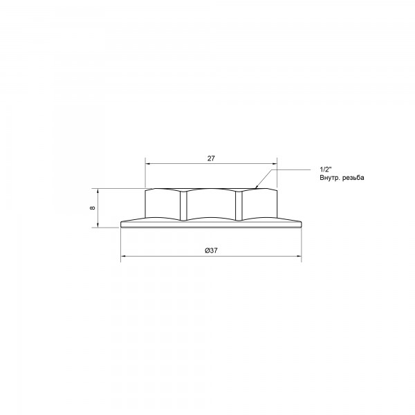 Контргайка-шайба SD Plus 1/2" SD40615