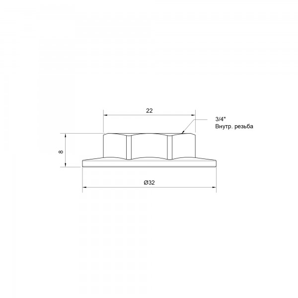 Контргайка-шайба SD Plus 3/4" SD40620